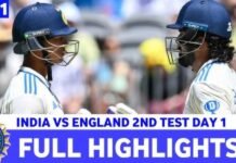 Eng vs Ind दूसरे टेस्ट के पहले दिन के हाइलाइट्स: गिल के शतक से भारत की वापसी Eng vs Ind दूसरे टेस्ट के पहले दिन के हाइलाइट्स